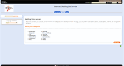 Desktop Screenshot of lists.internet2.edu